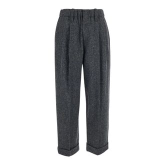 Brunello Cucinelli Mujer, Pantalones, Gris, Talla: S