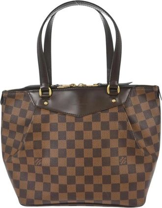Louis Vuitton Pre-owned Handbags, female, Brown, Size: ONE SIZE Pre-owned Damier Ebene Tote Bag