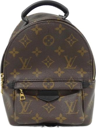 Louis Vuitton Marron Coated Canvas Backpack (Pre-Owned)