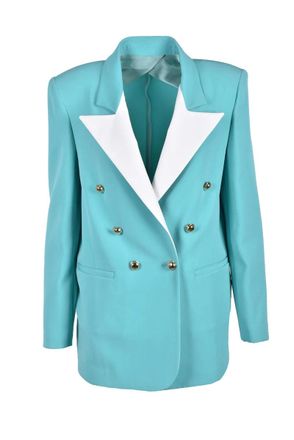 Revise Aqua Polyester Blend Jacket