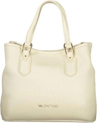 Valentino Polyethylene Handbag with Textured Finish - female - Valentino - Handbags - Beige - ONE SIZE - Bags