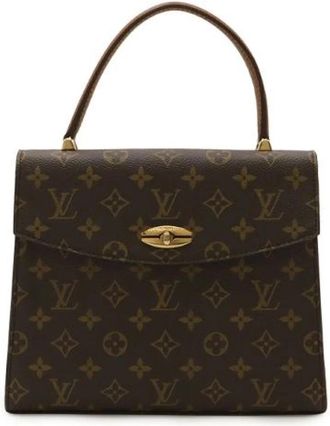 Louis Vuitton Pre-owned Monogram Malletier Handbag - Dames - Vintage Handtas - Bruin - ONE Size - Vintage
