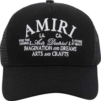 Amiri Black Arts Distruct Baseball Cap