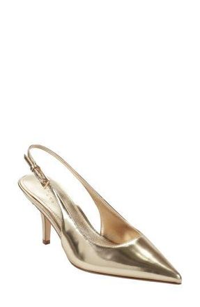 Marc Fisher Dorie Slingback Pointed Toe Pump in Gold at Nordstrom Rack, Size 5