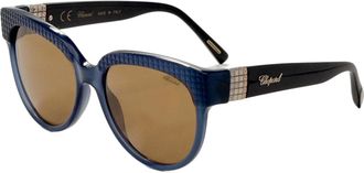 Chopard Womens 56 mm Blue Sunglasses
