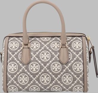 Tory Burch Womens Shoulder Bag T Monogram Petite Dove Cotton; Coating: Polyurethane