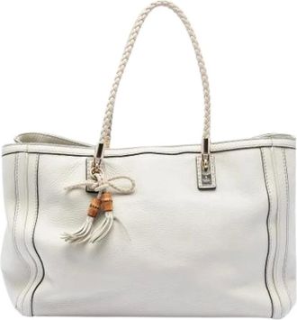 Gucci Pre-owned Tote Bags, female, White, Size: ONE SIZE Pre-owned Bella Tote Bag