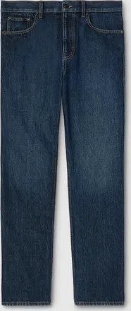 Gucci Slim Fit Cotton Denim Pant, Size 30, Blue, Ready-to-wear