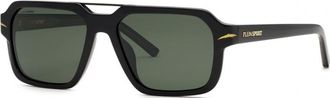 Plein Sport Mens SSP036 57 57700P Sunglasses - Black - One Size