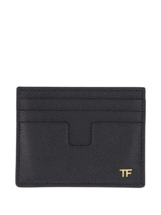 Tom Ford logo-detail card holder - Black
