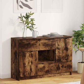 vidaXL vidaXL Credenza Rovere fum&eacute; 100 x 30 x 65,6 Legno multistrato