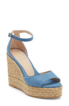 Stuart Weitzman Nudistcurve Wedge Sandal in Washed at Nordstrom Rack, Size 11.5