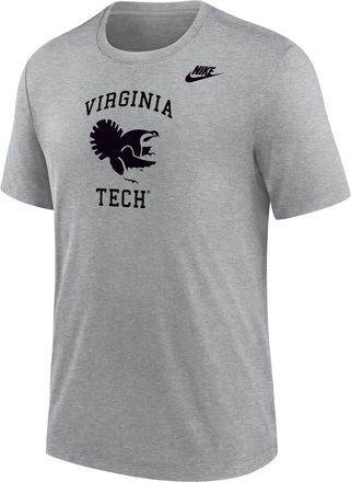 Nike Virginia Tech Hokies Nike Mens Football Tri-Blend T-Shirt in Grey | M21372P396VATH-DGH