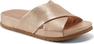 Rockport Leia Slide Sandal in Metallic Gold at Nordstrom, Size 5.5
