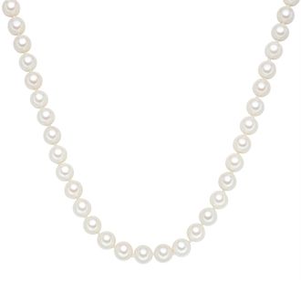 Rafaela Donata Womens Female Shell pearl(s) Necklace - White Sterling Silver - Size 120 cm