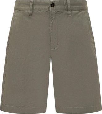 Woolrich Twill Chino Short GD - Heren - Korte Broeken - Groen - W38 - Katoen - Korte Broeken