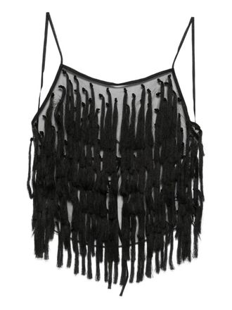 St.Agni tie-up top - Black