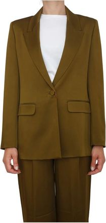 Max Mara Jassen, Dames, Groen, XL, Giacca