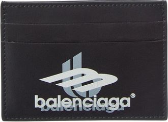 Balenciaga Cash Leather Card Holder