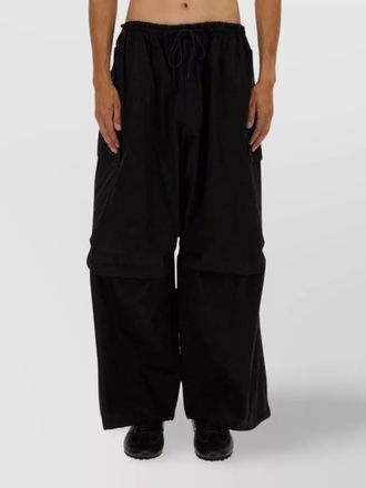 Yohji Yamamoto cargo trousers with wide leg design