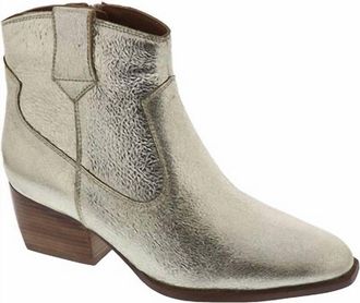 Seychelles Womens Upside Bootie In Metallic Gold