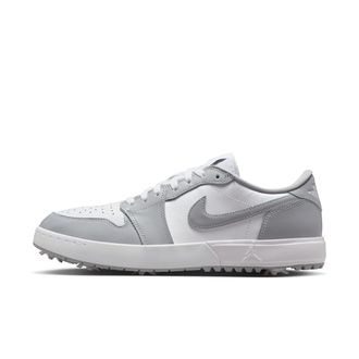 Nike Jordan Mens Air Jordan 1 Low G Spiked Golf Shoes in Grey | IQ3417-001