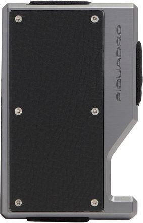 Piquadro Accessoires, Heren, Zwart, ONE Size, Leer, Mag Safe Kaarthouder Pp 7203Mosr
