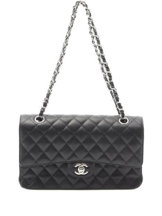 Chanel 2020 Medium Classic Caviar Double Flap shoulder bag - Black