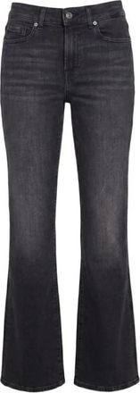 7 For All Mankind Flared Jeans - Dames - Flared Jeans - Zwart - W26 - Nylon - Jeans