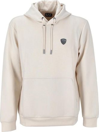 Emporio Armani Stijlvolle Sweater in Marineblauw - Heren - Hoodies - Wit - XL - Hoodies & sweatvesten
