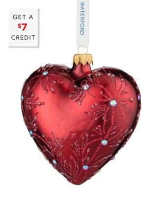 Waterford Holiday Heirlooms Heart Ornament With $7 Credit