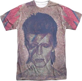 Gildan David Bowie Glam Short Sleeve Adult Poly Crew T-Shirt