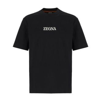 Ermenegildo Zegna Hombre, Camisetas, Negro, Talla: L