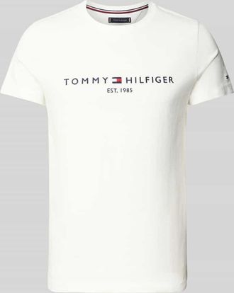 Tommy Hilfiger T-Shirt aus Bio-Baumwolle in Weiss, Größe XXXL