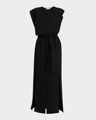 Iro Amilia Tie-Waist Maxi Dress