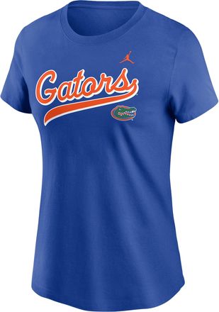 Nike Jordan Florida Athletic Prep Arch Local Script Nike Womens College T-Shirt in Blue | NKAF4EVUFN-LN2