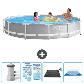Intex Piscina Prism Frame Redonda - 366x76 Cm - 7-piezas Scb91