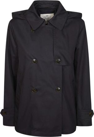 Herno Trench Corto Dean - Dames - Mantel - Blauw - L - Jassen