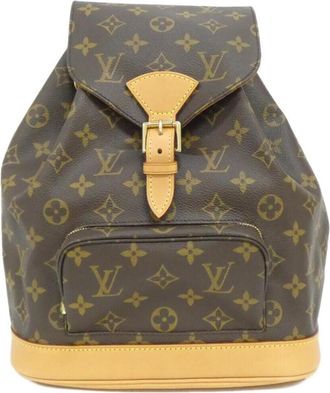 Louis Vuitton Brown Coated Canvas Backpack (Pre-Owned)