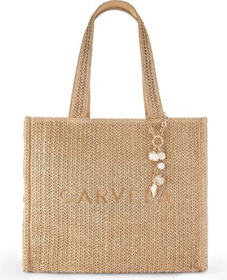Carvela Womens Florentina Shopper Bag - Beige Fabric - One Size
