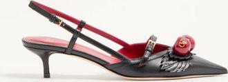 Valentino Garavani Cherryfic Slingback Pumps in Kidskin 45mm Wo