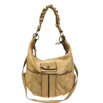Chlo&eacute; Pre-owned Shoulder Bags, female, Beige, Size: ONE SIZE Pre-owned Heloise Hobo