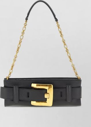 Balmain anthem leather clutch bag