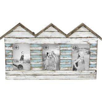 Beachcombers House Frame With 3 4X6 Photos in White at Nordstrom, Size Medium