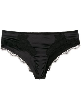 Dolce & Gabbana Satin Briefs With Lace Detailing