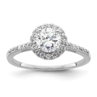 Diamond2Deal 14k White Gold Lab Grown Diamond Wedding Band Ring 1/4Ct Clarity- VS Color- G-H