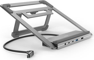 Hama Soporte Hama 00200139 Connect2office, Base Usb-c, 12 Puertos, 100 W, Gris