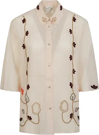 Forte_Forte Overhemden, Dames, Beige, XS, Shirts