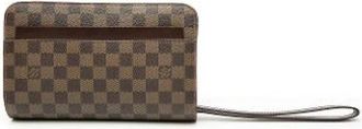 Louis Vuitton Pre-owned Saint Louis Clutch - Dames - Vintage Clutch - Bruin - ONE Size - Leer - Vintage