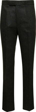 Thom Browne Black Flat Front Pants